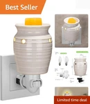 Ceramic Pluggable Wax Warmer, Diffuser For Fragrance Oil, Candle Melter .... Fixed Price $21.99.