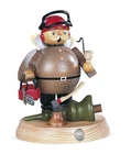 Smoker Figure Man On Base Lumberjack With Chainsaw (wxh): 13X18CM New. Fixed Price $186.20.