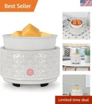 Ceramic Wax Melt 3-IN-1ELECTRIC Warmer-fragrance Candle Burner F.... Fixed Price $27.85.