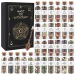 Hoomuu 30 Pack Witchcraft Herbs And Flowers, Essential Mixed Dried Herbal Box.... Fixed Price $63.04.