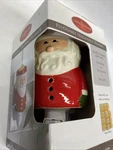 Christmas Santa 5" Ceramic Plug-in Fragrance By Candle Warmers, New. Fixed Price $16.64.