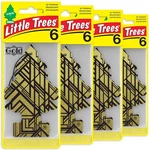 Little Trees Car Air Freshener Hanging Paper For Home, Gold, 24 Pack. Fixed Price $23.52.