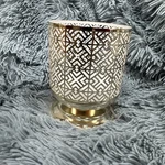 Bath & Body Works Geometric Pedestal Medium Candle Holder 5.25X4.25IN White Barn. Fixed Price $18.99.