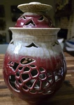 Large Handmade Studio Pottery Artist Signed Incense Burner Wax Ceramic Sea. Fixed Price $35.89.