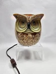Intertek Ceramic Owl Electric Wax Warmer Brown Glazed. Fixed Price $20.00.