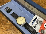 Vintage Timex Electric Back-set Watch West Germany Linen Dial + Box Battery. Fixed Price $139.00.