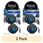 2 Pack Refresh Your Car Mini Diffuser Air Freshener New & Cool Breeze Scent. Fixed Price $12.49.