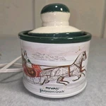 1988 Rival Potpourri Crock Electric Winter Sleigh Ride Christmas Has Lid. Fixed Price $24.99.