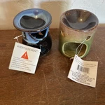 Luminessence Green & Brown Ceramic Oil Warmer Blue Set Of Two Brand New. Fixed Price $15.00.
