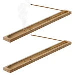 2 Pieces Natural Bamboo Incense Stick Holder Home Incent Burner With Ash Catc.... Fixed Price $13.72.