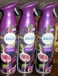 (3) Febreze Air Room Freshener Sprays Fig & Plum Scent 8.8 Oz Each Bottle. Fixed Price $29.77.