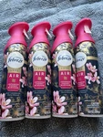 (4) Febreze Air Room Freshener Sprays Pear Sandalwood Cherry Blossom Scent. Fixed Price $89.99.