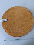 River Trading Company Circle Placements Yellow Linens 6 Pack. Fixed Price $8.00.