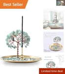 Elegant Crystal Stone Incense Burner - Positive Energy Tree For Yoga & Home. Fixed Price $23.99.