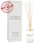 Sweet Water Decor Mango And Coconut Reed Diffuser Set - 3.5 Oz, Clear. Fixed Price $49.73.