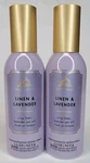 2 Bath & Body Works White Barn Linen Lavender Concentrated Room Spray 1.5 Oz. Fixed Price $19.99.