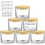 16OZ Candle Jars Pack - 3 Wick Large Empty Clear Glass Making Vessel.... Fixed Price $37.57.
