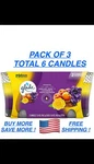 Glade Candle Jar, Air Freshener, Jubilant Rose & Lavender Peach Blossom (3PACK. Fixed Price $43.97.