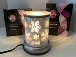 Scentsy Lampshade Collection Silver Frost Full Size Warmer W/ Box. Fixed Price $25.99.