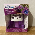 Bright Air Scented Oil Freshener Sweet Lavender And Violet 2.5 Oz. Fixed Price $12.99.