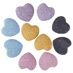 Rockcloud Colorful Lava Heart Shape Pocket Stones Multi Colors. Fixed Price $29.02.