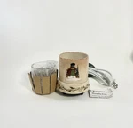 Crazy Mountain Snowman Small Electric Jar Votive Candle Warmer -angela Anderson. Fixed Price $22.00.