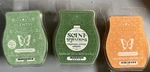 Scentsy Wax Bars 3 Pack Snowflakes & Sage, Christmas Cottage Wreath, Mandarin. Fixed Price $15.00.
