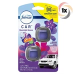 1X Pack Febreze Car Gain Moonlight Breeze Vent Clip Air Freshener 2 Each 4ML. Fixed Price $20.07.