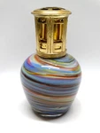 Tee Da Effusion & Fragrance Oil Lamp Multicolor Swirl Design W/ Wick Retired. Fixed Price $45.00.
