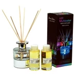 Led Lighted Round Glass Reed Fragrance Diffuser Citrus & Lemon 110ML PV9000L. Fixed Price $29.95.