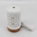 Earnest Living White Ceramic Essential Oil Diffuser With Timer Night Light. Fixed Price $30.79.