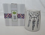 Scentsy "dreamcatcher" Wax Warmer Full Size White Boho Native Retired. Fixed Price $29.99.