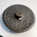 Airs Pottery Round Clay Folk Art Incense Burner Yin Yang. Fixed Price $28.99.