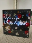 Scentsy Life Is Beautiful Wax Melter Floral Black Electric Warmer Tested. Fixed Price $25.00.