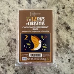 Mainstay Wax Melts: 12 Days Of Christmas Chocolate Peppermint Bark. Fixed Price $10.00.
