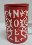 Noel Scentsy Electric Wax Warmer 34499 Red With White Vines Christmas. Fixed Price $25.15.