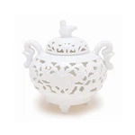 Nippon Kodo Incense Burner White Porcelain Arabesque Openwork Arita Ware. Fixed Price $257.99.