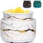 White Gold 3 In 1 Aroma Diffuser Wax Warmer Electric Scent Home Decor. Fixed Price $30.09.