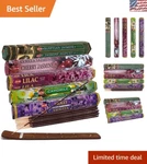 Handcrafted Indian Incense Sticks With Holder - Aromatic Floral Pack (100 Ct). Fixed Price $18.89.