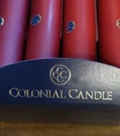 Colonial Candle Taper Box Of Handipt Unscented Mulberry 12". Fixed Price $34.99.