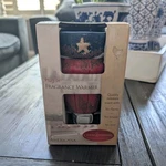 Candle Warmers Plug-in Ceramic Americana Wax Melt Red Blue Decorative Nos. Fixed Price $14.99.
