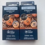 2 Yankee Candle Sidekick Refill Vent Clip Pendant Visor Spiced Pumpkin. Fixed Price $11.99.