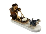 Erzgebirge Figure Kwo Sleigh Smoking Man 33.5 20 Cm. Excellent Condition. Fixed Price $347.10.