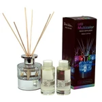Led Lighted Clear Round Glass Reed Fragrance Diffuser Rose 110ML PV9000L. Fixed Price $29.95.