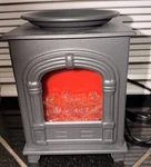 Red Shed Metal Flickering Fireplace Wax Warmer Convincing. Fixed Price $19.95.