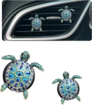2PCS Blue Sea Turtle Car Vent Air Fresheners, Refillable Ocean Decor. Fixed Price $27.90.
