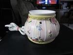 Robin Betterley Floral & Striped Ceramic Electric Wax Warmer #19-00040. Fixed Price $27.83.