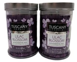 2 18 Oz Tuscany Candle Lilac Blossom Premium Wick Scented Wax Large. Fixed Price $44.95.