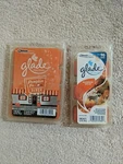 2 Sets Glade Pumpkin Pie, One Diner Scented Wax Spice-discontinued. Fixed Price $13.00.