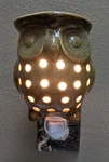 Candle Warmers Pluggable Fragrance Warmer, Green Owl Wax Open Box, Gift. Fixed Price $11.99.